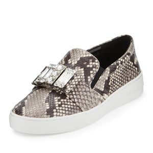 Michael Kors Michelle slip-ons printed snake Sz 6